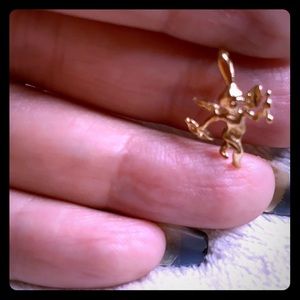 14K Gold Guardian Angel Pendant